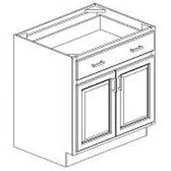 Honey Stain/Chocolate Glaze 33 inch Base Kitchen Cabinet Kitchen Cabinets