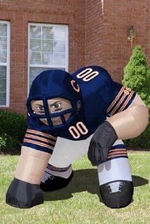 Huge 5' NFL Chicago Bears Lineman Inflatable Outdoor Yard Decoration : Outdoor Statues : Patio, Lawn & Garden