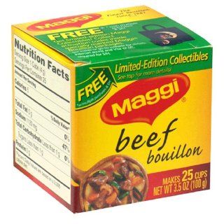 Maggi Beef Bouillon Cubes, 25 Count Boxes (Pack of 24) : Grocery & Gourmet Food