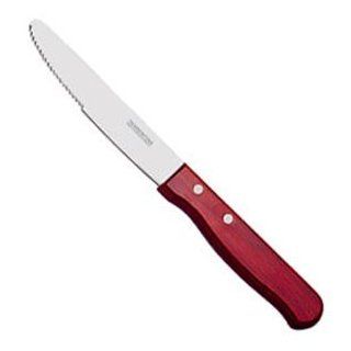 Tramontina Jumbo Steak Knife with Cherry Wood Handle: Kitchen & Dining