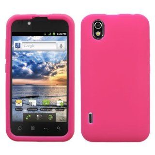 Soft Silicone Skin Case(Hot Pink) For LG LS855(Marquee): Cell Phones & Accessories