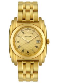 Accutron by Bulova 27B12  Watches,Mens Yellow Gold Tone, Casual Accutron by Bulova Quartz Watches
