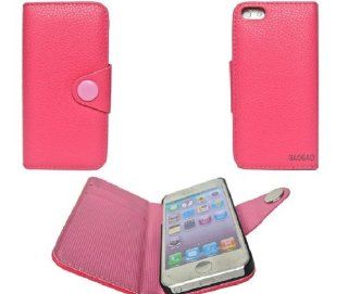 Queens Leather Flip Wallet Case Holder Cover Pouch with Credit&fastener for Apple Iphone5/5s Pink  By Gaogao with High Quality Screen Protector: Cell Phones & Accessories