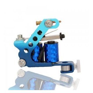 OnceAll TJ13 c 8 Wrap Coils Carbon Steel Liner Shader Tattoo Machine Blue : Beauty