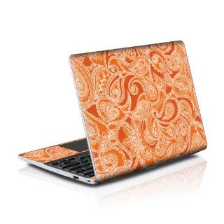 Paisley In Orange Design Protective Decal Skin Sticker (High Gloss Coating) for Samsung Series 5 550 Chromebook 12.1 inch XE550C22 H01US (released May 2012): Computers & Accessories