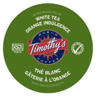 Timothy's Orange Indulgence White Tea K Cups : Coffee Brewing Machine Cups : Grocery & Gourmet Food