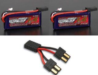 Long runtime 2800mah 3s2p ULTIMATE RACE 11.1v lipo battery package for Traxxas 1/16 scale slash e revo mini summit rally and mustang: Everything Else