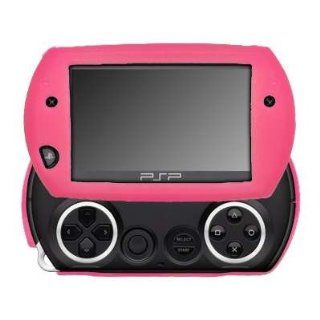 Premium Pink Silicone Gel Skin Soft Cover Case for Sony PSP Go [Accessory Export Packaging]: Electronics