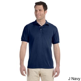 Jerzees Mens Heavyweight Blend Jersey Polo Shirt Navy Size XXL