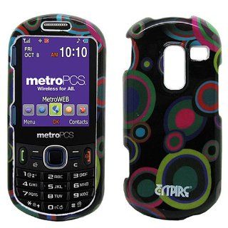 Colorful Black Circle Hard Case Cover for Samsung Messager III 3 SCH R570 Cell Phones & Accessories