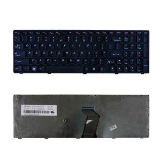 3CLeader for Lenovo IdeaPad Z570 Z575 V570 B570 B570A B570G B575 V570C Series Replacement Laptop Keyboard US Layout Color Black Black Keys Black Frame: Computers & Accessories