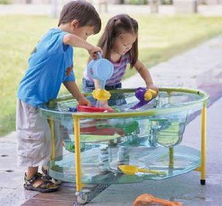 Transparent Sand & Water Table W/Lid: Toys & Games