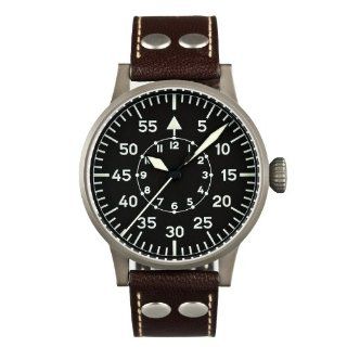 Laco Erfurt Type B Dial Swiss Quartz Pilot Watch with Sapphire Crystal 861745: Watches