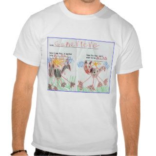 Funny Children's Cat Drawing Shirt