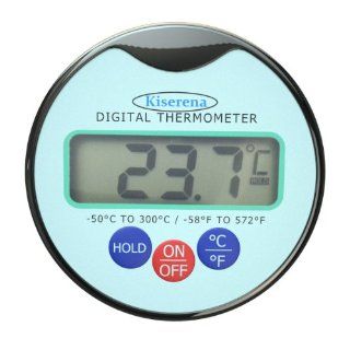 70% OFF SPECIAL! Premium Kiserena Digital Food Thermometer with the Largest Clear Resolution LCD Display  Quick Read Professional Chef Kitchen Meat Thermometer  Extra Long Stainless Steel Probe  58f to 572f Wide Temperature Range  Best Seller for Tempera