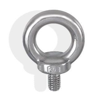 Stainless Steel DIN 580 Machinery Shoulder Lifting Eye Bolt M8 280 Lbs WLL 316 SS: Home Improvement