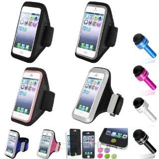XMAS SALE!!! Hot new 2014 model Color Running Sports Gym Armband Case+Cap Pen+Privacy SP+Sticker For iPhone 5 5SCHOOSE COLOR: Cell Phones & Accessories