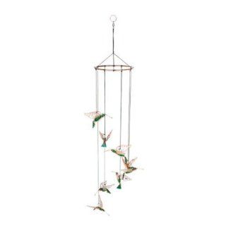 Hummingbird Mosaic Mobile Chime : Wind Noisemakers : Sports & Outdoors