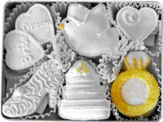 Hand Decorated Sugar Cookies for the Bride and Groom : Gourmet Baked Goods Gifts : Grocery & Gourmet Food