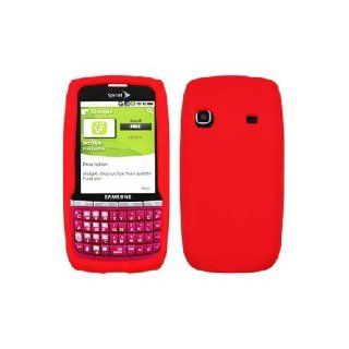 Samsung Replenish M580 SPH M580 Red Soft Silicone Gel Skin Cover Case Cell Phones & Accessories