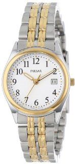 Pulsar Women's PXT588 Dress Two Tone Stainless Steel Watch: Watches
