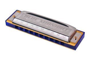 Hohner 3P595BX Blue Midnight Harmonica Pro, 3 Pack   Keys of A, C and G: Musical Instruments