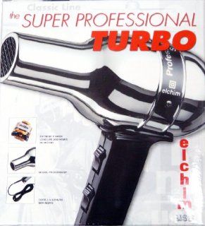 Elchim The Classic Line CHROME Super Professional Turbo 1800 Watts 2000HP Hair Dryer (MADE IN ITALY : Beauty