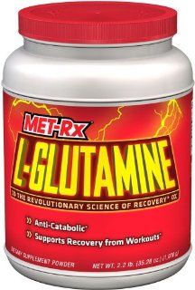 L Glutamine Powder Hardcore   1000 grams,(MetRx): Health & Personal Care