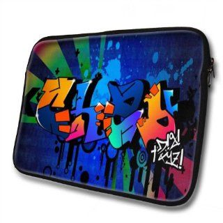 "Graffiti Names" designed for Chay, Designer 14''   39x31cm, Black Waterproof Neoprene Zipped Laptop Sleeve / Case / Pouch.: Cell Phones & Accessories