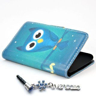 ivencase Owl Design Wallet PU Leather Flip Case Cover for HTC Desire 601 / HTC Zara + One " ivencase " Anti dust Plug Stopper: Cell Phones & Accessories
