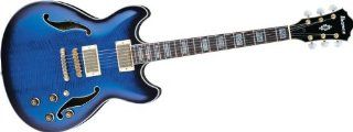 Ibanez Artcore AS93 Electric Guitar Blue Sunburst Musical Instruments