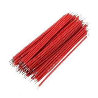 400pcs Motherboard Breadboard Jumper Cable Wires Experiment Test Tinned 6cm Red: Automotive