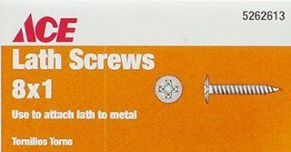 ACE DRYWALL SCREWS 46198ACE LATH SCREW PHILLIPS TRUSS WASHER #8 x 1": Home Improvement