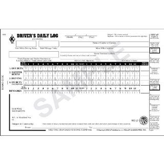 PARTSMART SMR602LD Document, Driver's Daily Log Book w/Detailed DVIR; 3 ply, Book Format, Carbon, w/Recap (Pack of 10): Automotive