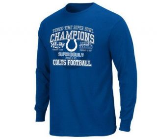 Super Bowl XLIV 3X Champions Colts Long Sleeve T Shirt —