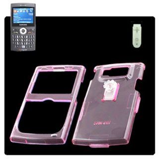Crystal Clear Transparent Snap on Hard Protector Skin Cover Cell Phone Case for Samsung BlackJack SGH i607 AT&T   Pink: Cell Phones & Accessories
