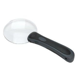 Carson LED Lighted 2x Power RimFree Round Magnifier with Soft Pouch (RM 95): Sports & Outdoors
