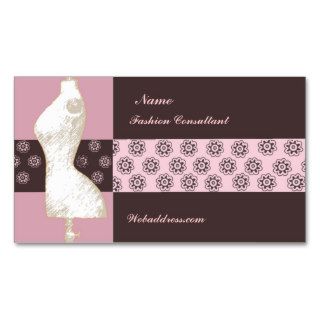 Fashion Designer Consultant Business Card Template