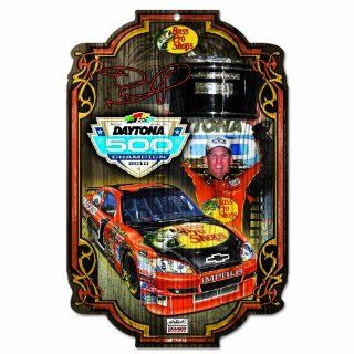 NASCAR Jamie McMurray Wood Sign : Sports Fan Decorative Plaques : Sports & Outdoors