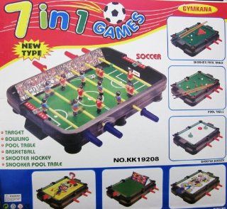Kids Authority 7 in 1 Multi Game Table   Soccer/Snooker/pool and more: Toys & Games