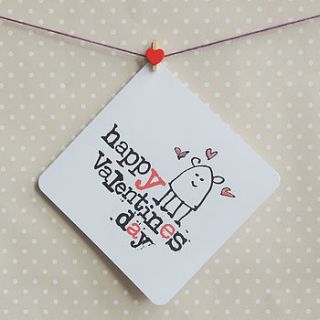 'happy valentines day' card by parsy