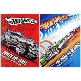 Hot Wheels Giant Coloring and Activity Book [Set of 2] Toys & Games