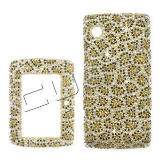 Sharp Sidekick 2008 (T Mobile) Cheeta Print Full Rhinestones/Diamond/Bling   Hard Case/Cover/Faceplate/Snap On/Housing: Cell Phones & Accessories