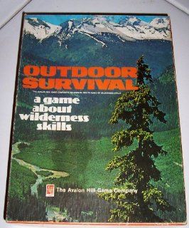 OUTDOOR SURVIVAL a game about wilderness skills RARE VINTAGE 1972 AVALON HILL: Toys & Games