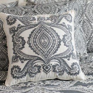 Amy Butler Bucharest Constanta Embroidered Decorator Pillow White   Throw Pillows