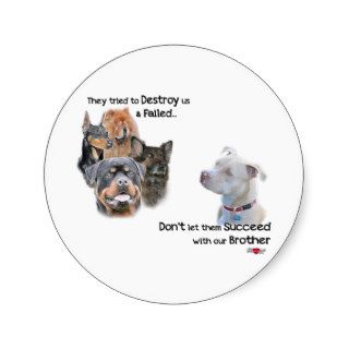 Save the Pitbull Stickers