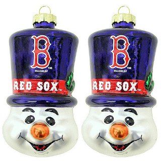 NFL Baltimore Ravens Blown Glass Top Hat Snowman Ornament : Sports Fan Hanging Ornaments : Sports & Outdoors
