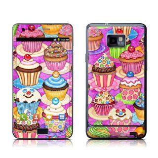 Cupcake Design Protective Skin Decal Sticker for Samsung Galaxy S II / Galaxy S 2 i9100 (Verizon) Cell Phone: Cell Phones & Accessories