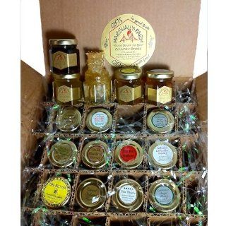 Honey 12 Jar Assortment 12 Different Honeys 2oz Jars : Raw Sage Honey : Grocery & Gourmet Food