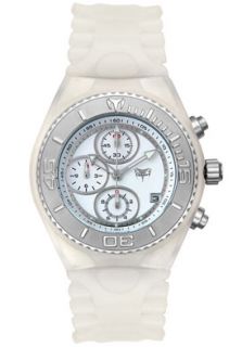 Technomarine CSX55  Watches,Midsize Cruise Chronograph White Gel, Chronograph Technomarine Quartz Watches